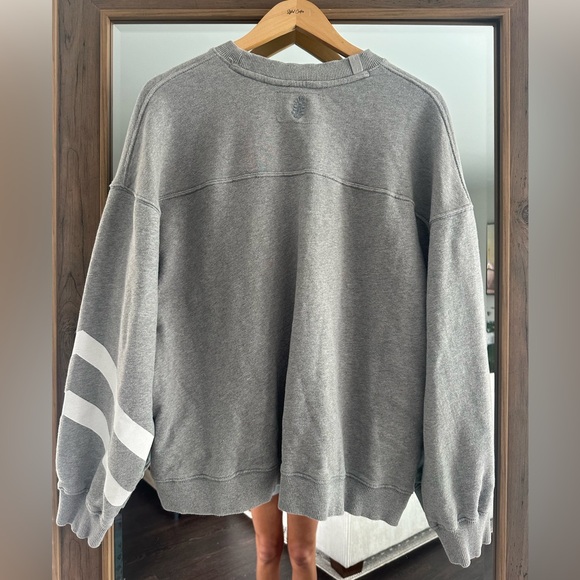FP Movement by Free People Gray Sweatshirt with Pink and White Accents - Picture 5 of 5